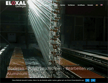 Tablet Screenshot of eloxal-gerlingen.de